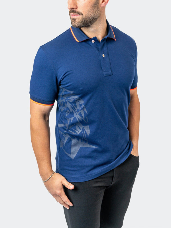 Maceoo Stretch Short-Sleeve Polos | Polo TipTokyo Navy