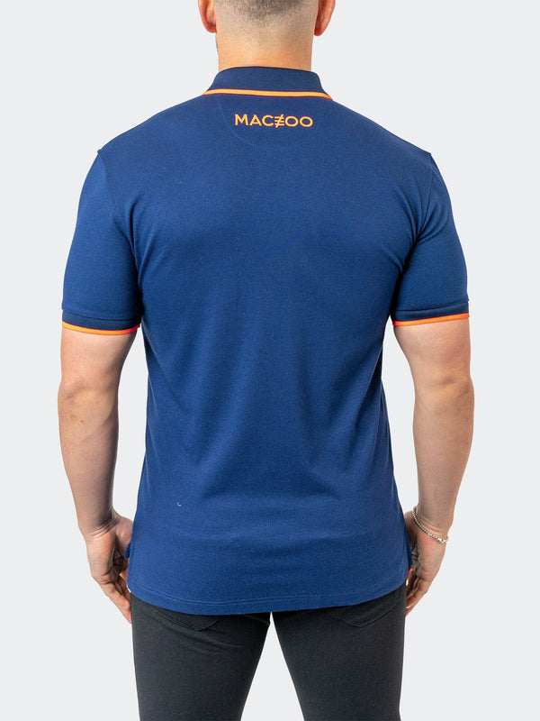 Maceoo Stretch Short-Sleeve Polos | Polo TipTokyo Navy