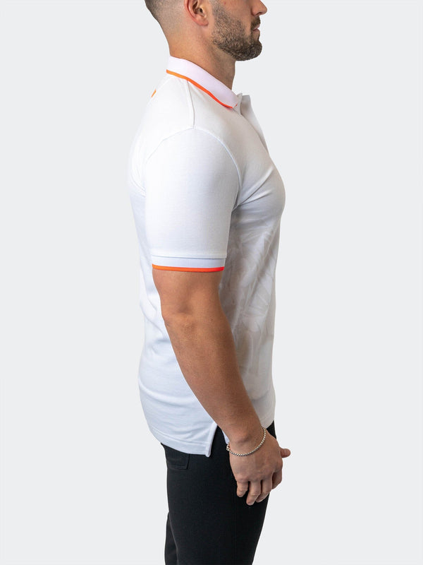 Maceoo Stretch Short-Sleeve Polos | Polo TipTokyo White