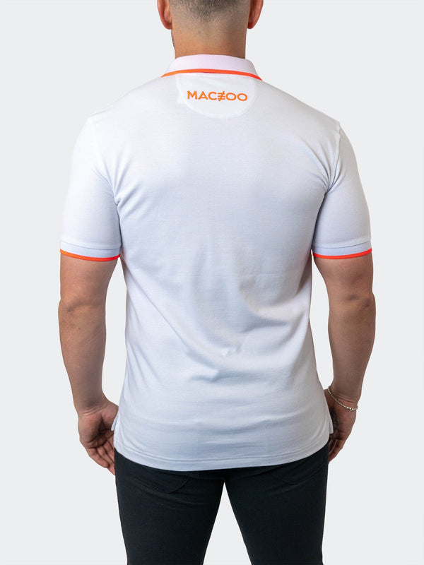 Maceoo Stretch Short-Sleeve Polos | Polo TipTokyo White