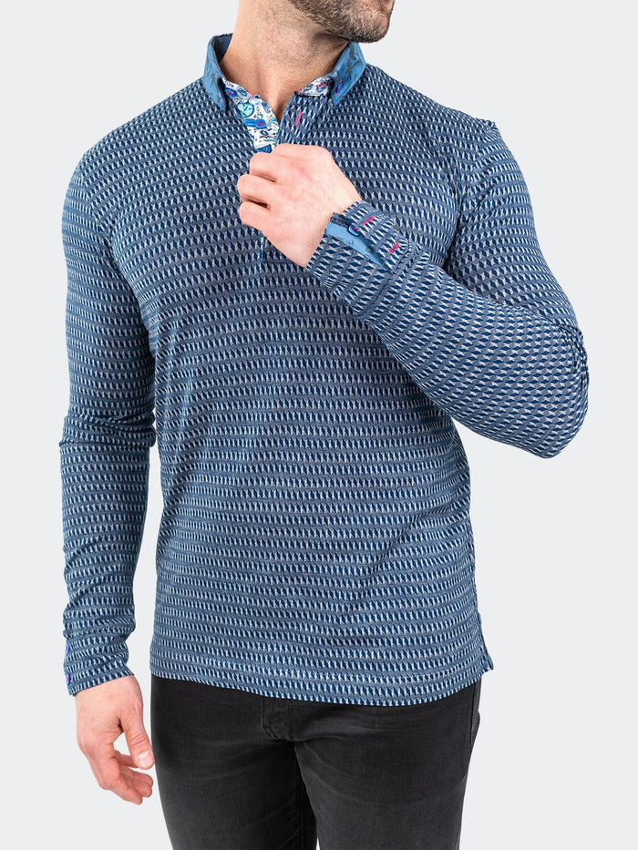 Maceoo Long Sleeves Polo | Polo NewtonArrow Navy