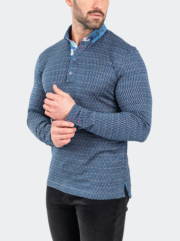 Maceoo Long Sleeves Polo | Polo NewtonArrow Navy