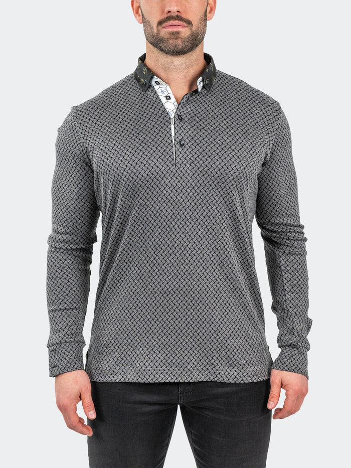 Maceoo Long Sleeves Polo | Polo NewtonWeave Grey