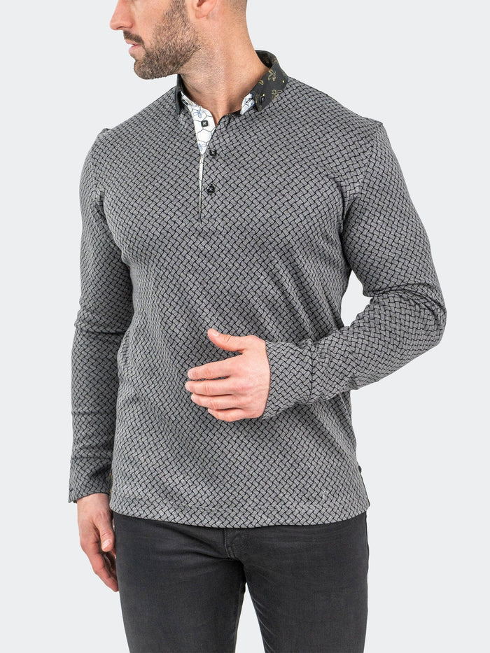 Maceoo Long Sleeves Polo | Polo NewtonWeave Grey