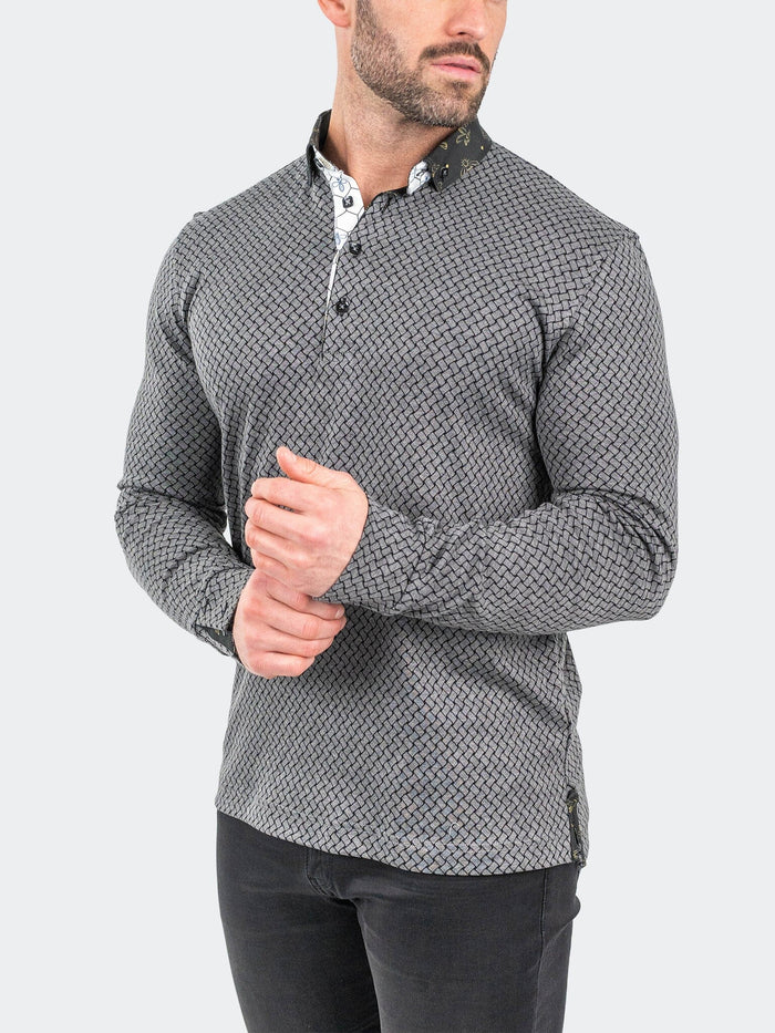 Maceoo Long Sleeves Polo | Polo NewtonWeave Grey