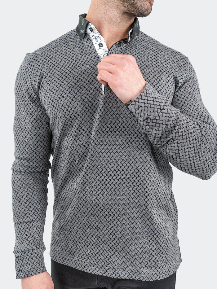 Maceoo Long Sleeves Polo | Polo NewtonWeave Grey