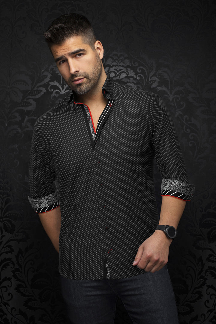 Au Noir Stretch Shirt | Sautor Black