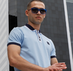 Bertigo Short-Sleeve Polos | DIJON BLUE POLO