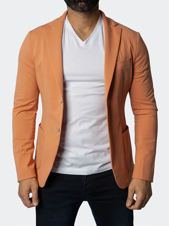 Maceoo Blazers.Maceo | Suit Stretch Carnelian12 Orange