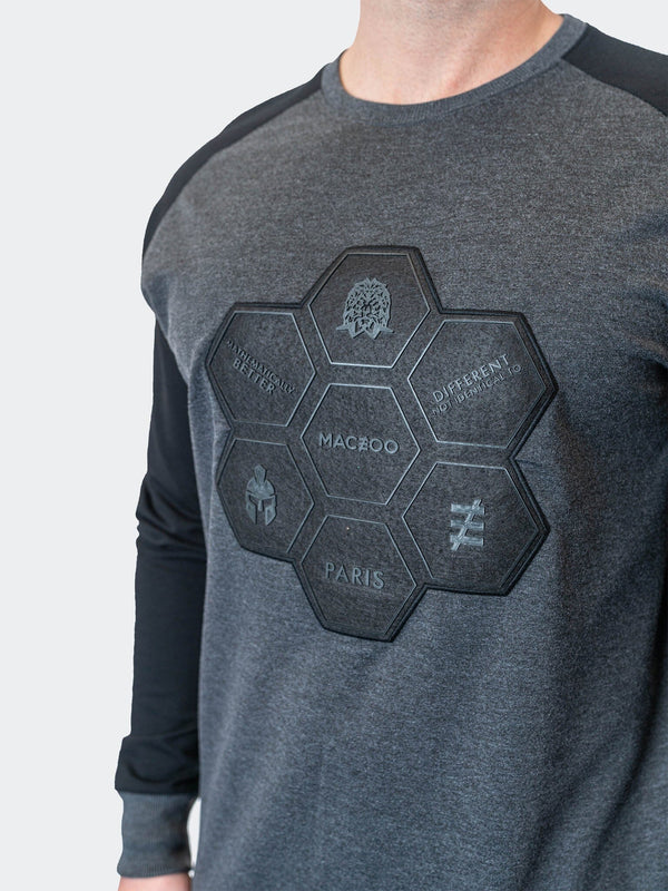 Maceoo Stretch Athletic Wear | Sweater Hivemind NavyBlue