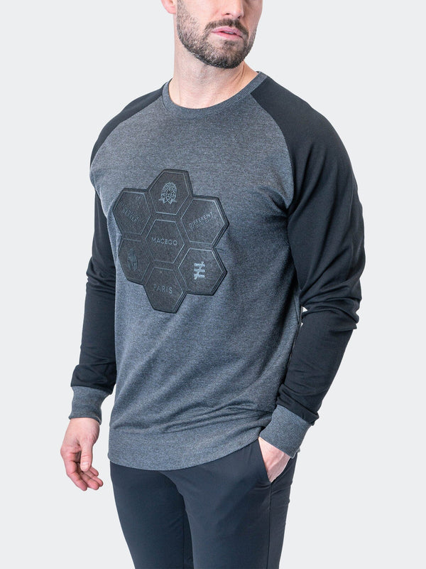 Maceoo Stretch Athletic Wear | Sweater Hivemind NavyBlue