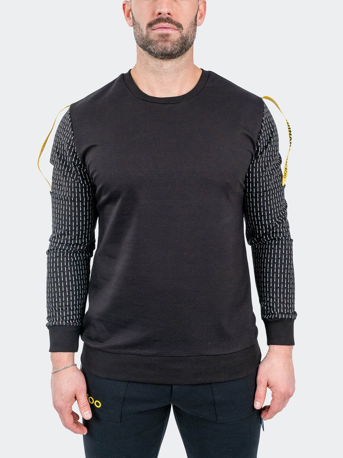 Maceoo Stretch Athletic Wear | Sweater Off Black