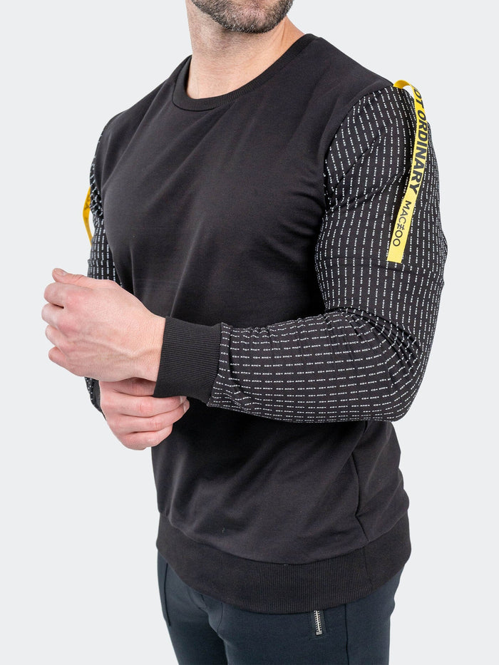 Maceoo Stretch Athletic Wear | Sweater Off Black