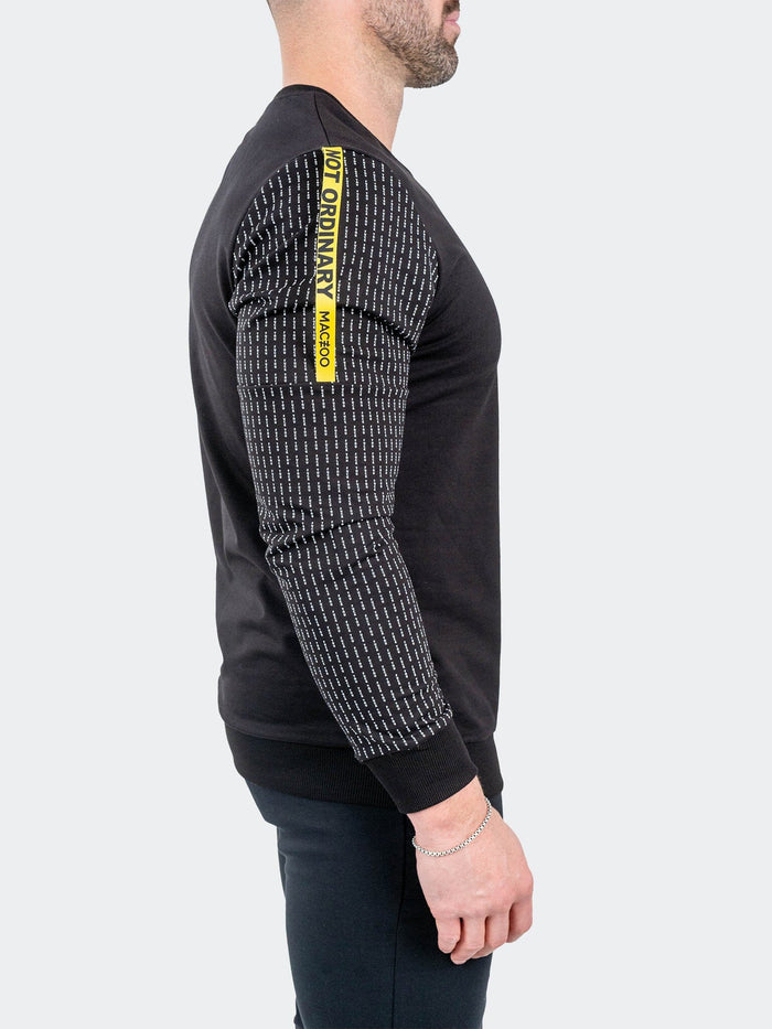 Maceoo Stretch Athletic Wear | Sweater Off Black