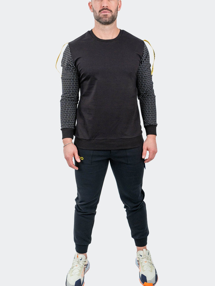 Maceoo Stretch Athletic Wear | Sweater Off Black