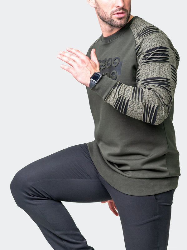 Maceoo Stretch Athletic Wear | Sweater Reflection Green