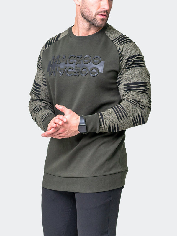 Maceoo Stretch Athletic Wear | Sweater Reflection Green