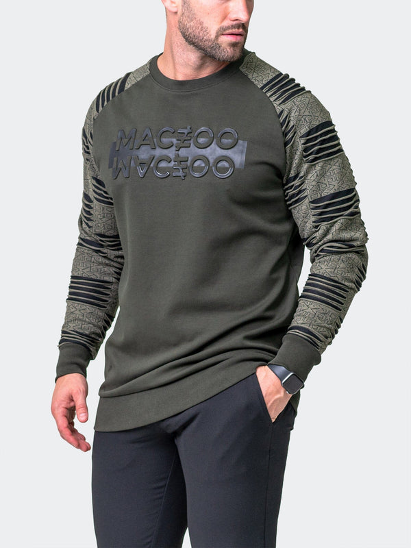 Maceoo Stretch Athletic Wear | Sweater Reflection Green