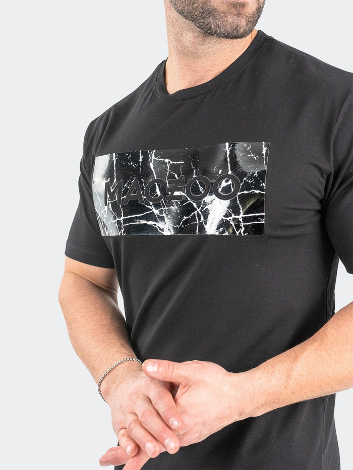 Maceoo Stretch Tshirts | Tee MaceooMarble Black