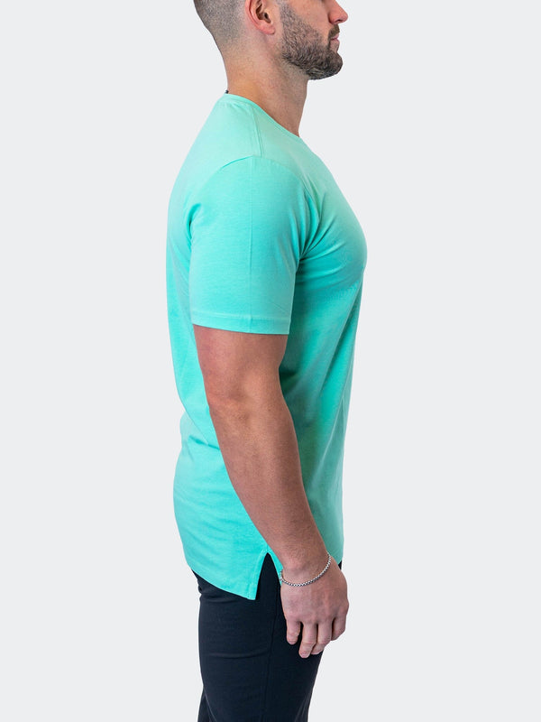 Maceoo Stretch Short-Sleeve Athletic Wear | Tee Signature MintGreen