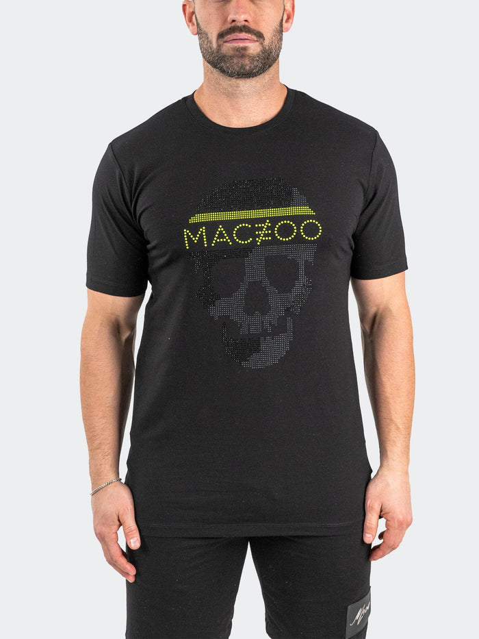 Maceoo Stretch Tshirts | Tee SkullPixel Black