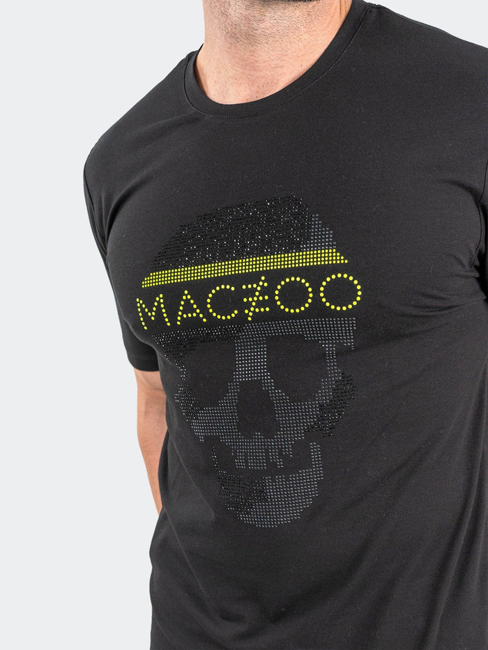 Maceoo Stretch Tshirts | Tee SkullPixel Black