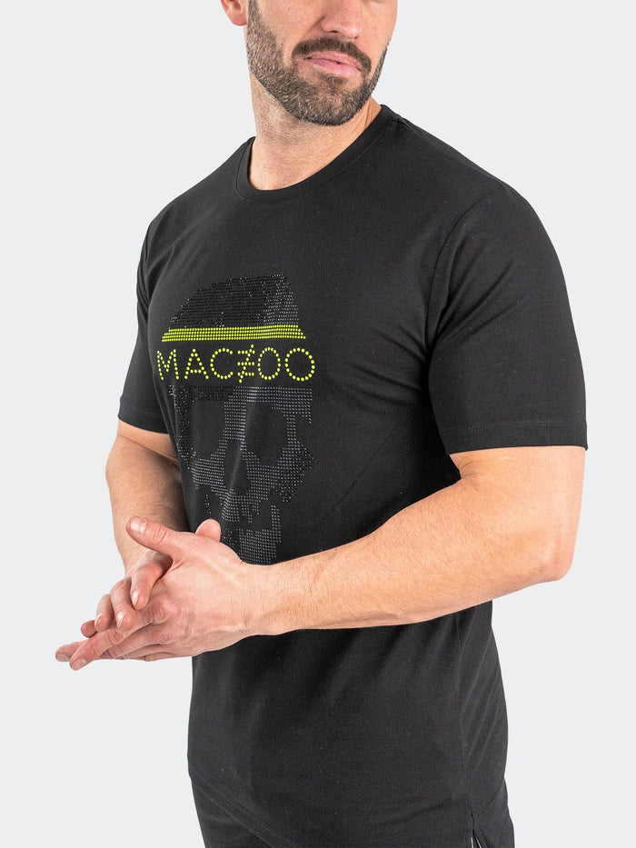 Maceoo Stretch Tshirts | Tee SkullPixel Black