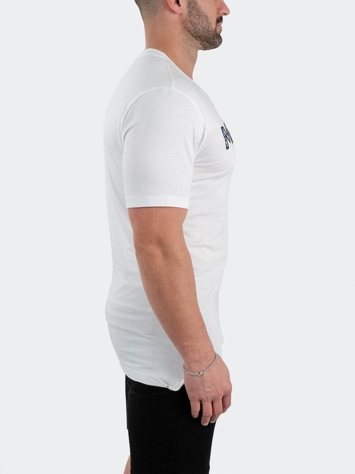 Maceoo Stretch Tshirts | Tee TitanLogo White