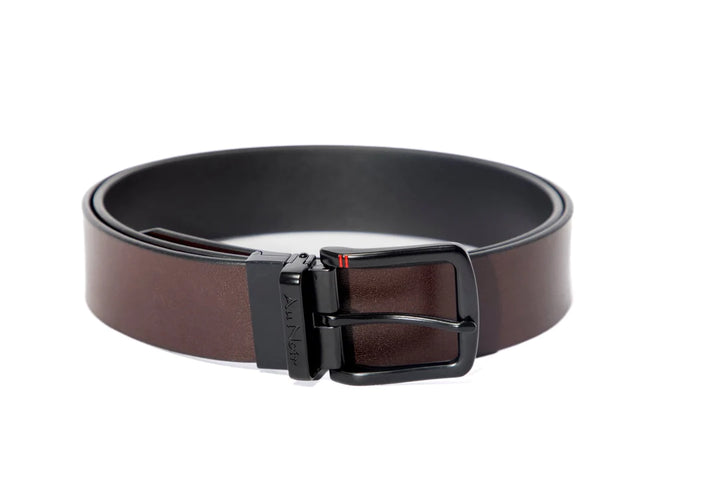 AU NOIR Reversible Belt | Strauss Black, Black-Brown