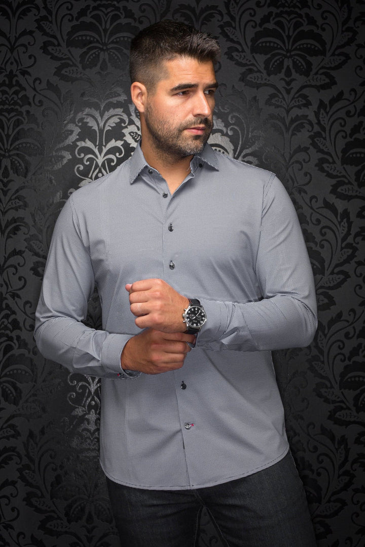 Au Noir Stretch Shirt | Alexander-PDP Black