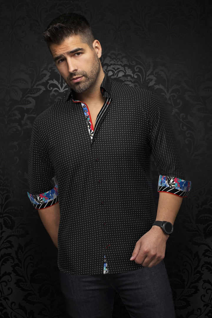 Au Noir Stretch Shirt | Arlo Black