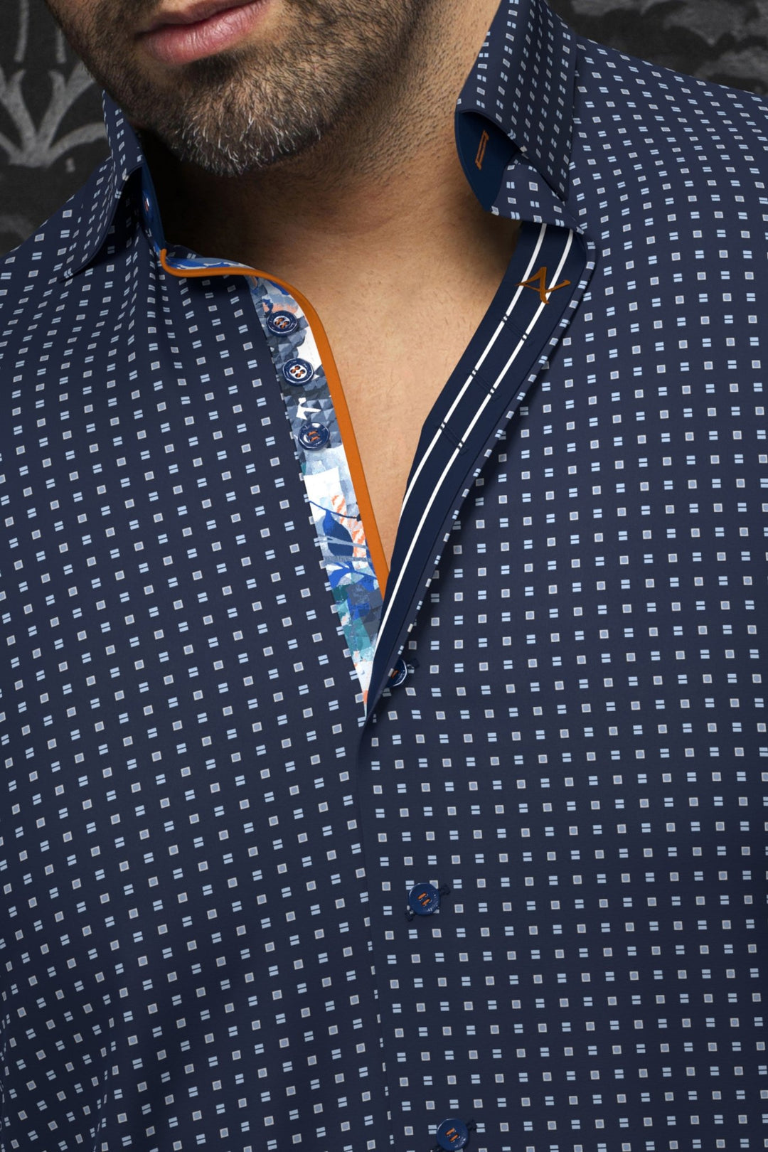 Au Noir Stretch Shirt | Arlo Navy