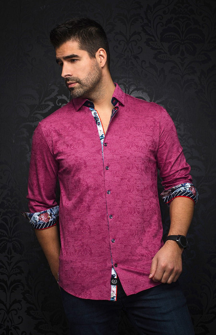 Au Noir Stretch Shirt | Huxley Fuchsia