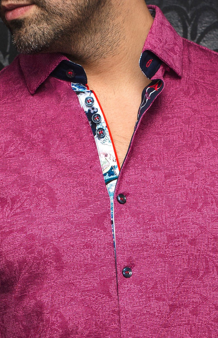 Au Noir Stretch Shirt | Huxley Fuchsia