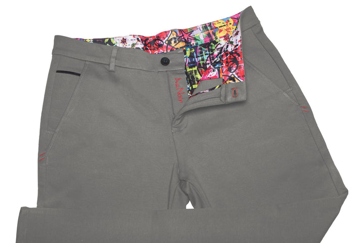 Au Noir Dressy Stretch Pant | Beretta Light Grey