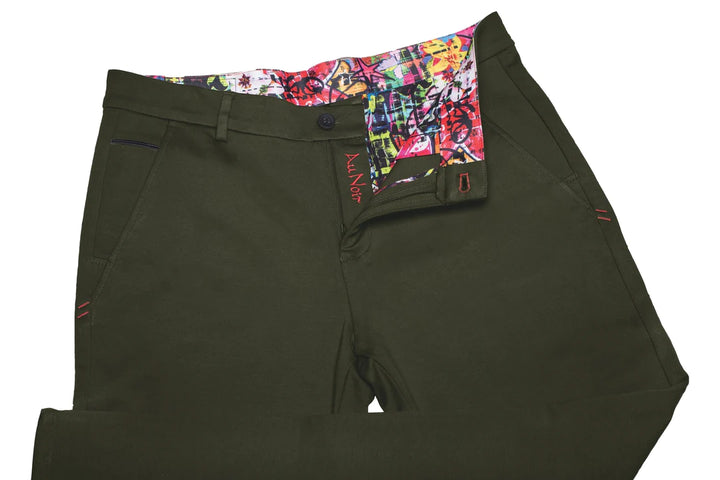 Au Noir Dressy Stretch Pant | Beretta Olive