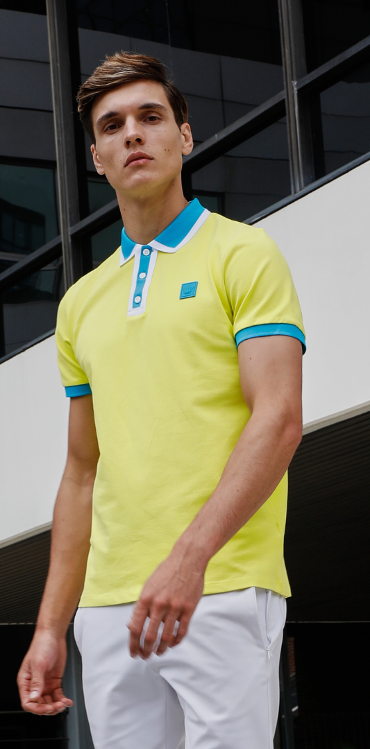 Bertigo Short-Sleeve Polos | DIJON YELLOW POLO