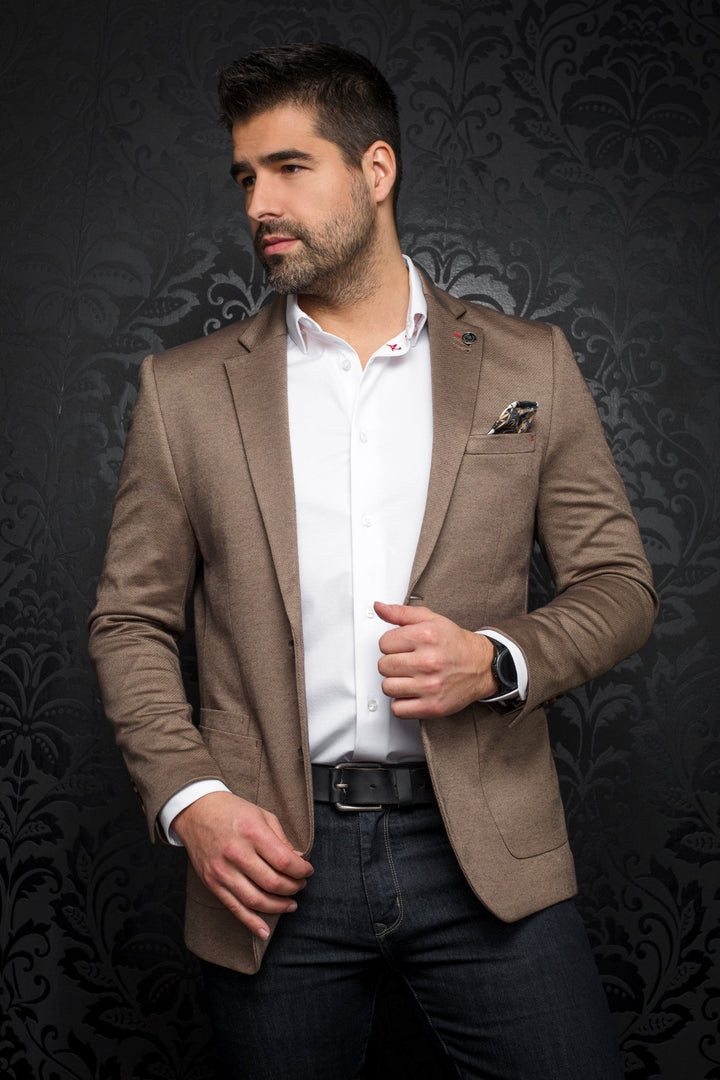 Au Noir Stretch Blazer | Delon Tobacco