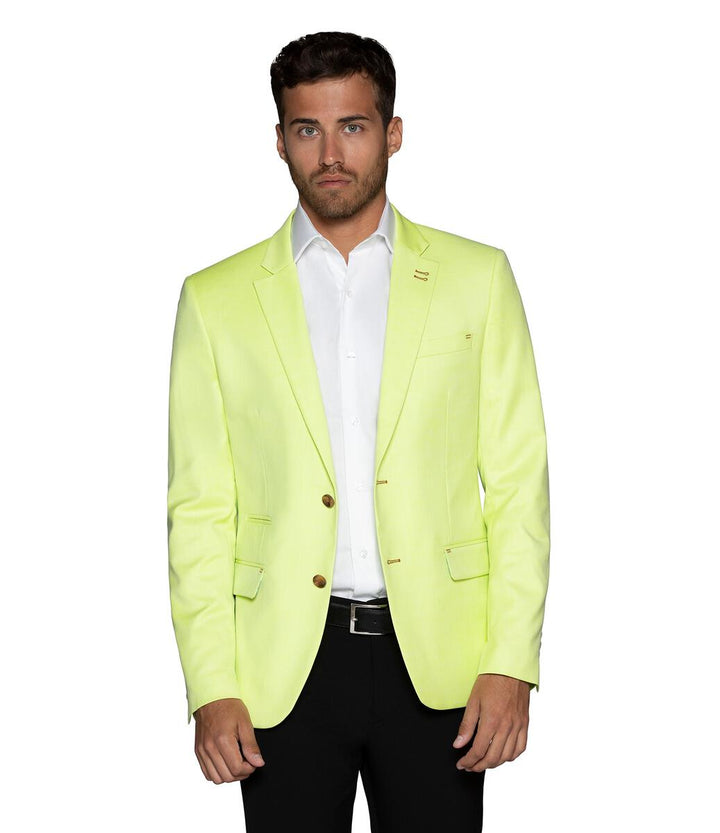 Bertigo Blazer | TURIN-33 LIME TWILL BLAZER