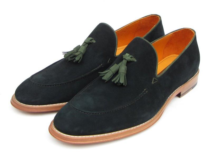 Paul Parkman Men's Tassel Loafer Green Suede Shoes (ID#087-GREEN) – Men ...