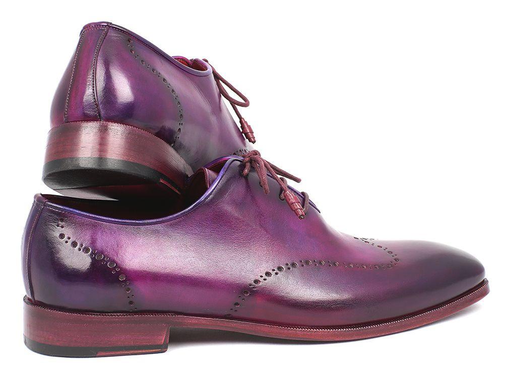 Paul Parkman Men's Purple Wingtip Oxfords (ID#84HT12)