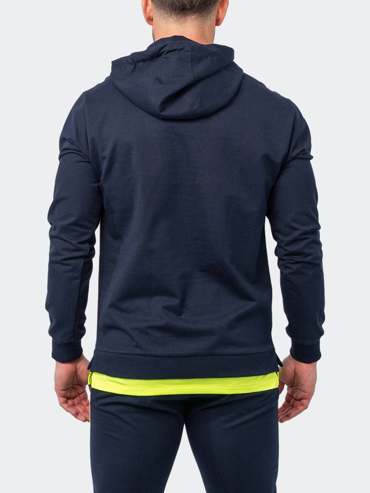 Maceoo Athleisure | Hoodie Current Blue