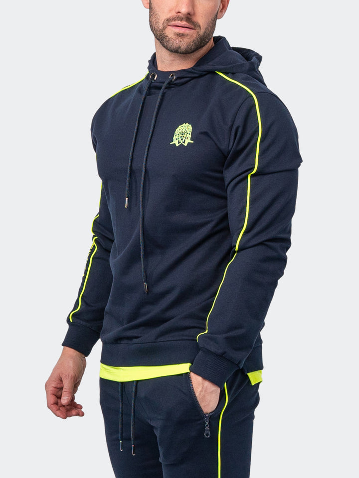 Maceoo Athleisure | Hoodie Current Blue