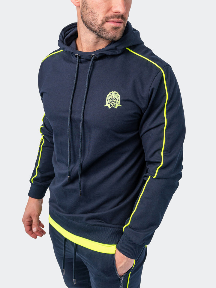 Maceoo Athleisure | Hoodie Current Blue