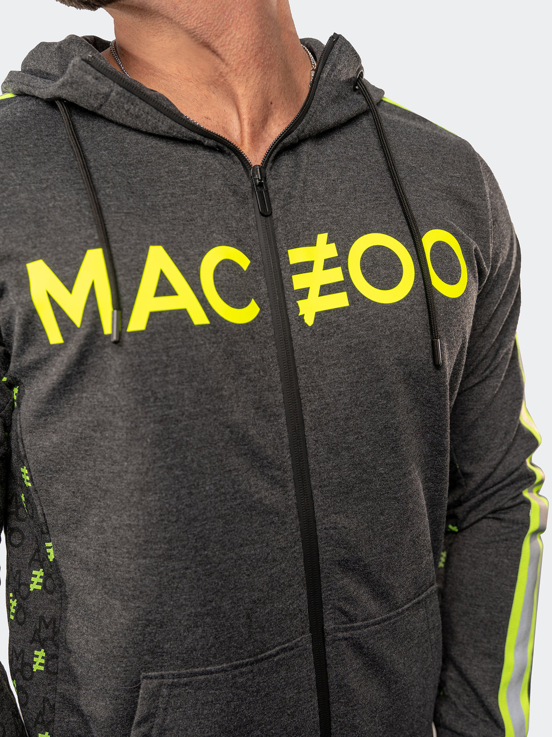 Maceoo Athleisure | Hoodie Monogram Grey