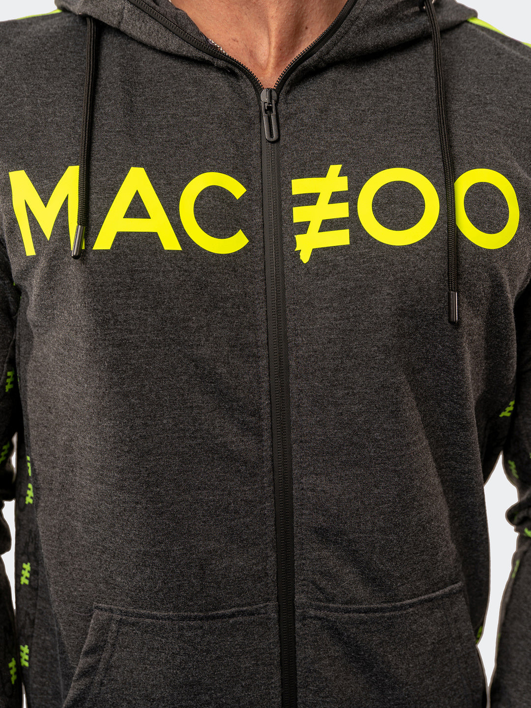 Maceoo Athleisure | Hoodie Monogram Grey