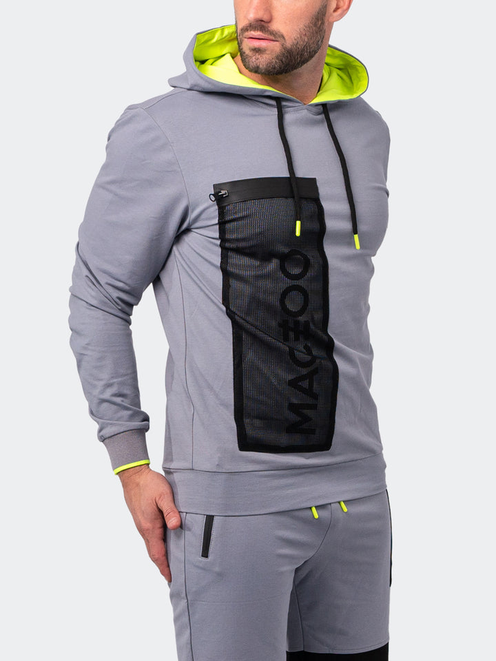 Maceoo Athleisure | Hoodie Net Grey