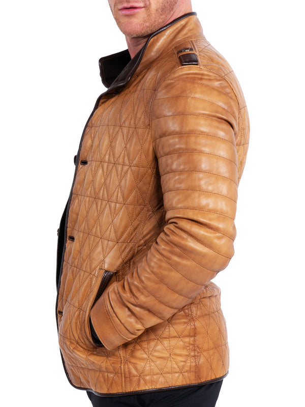 Maceoo Jacket | LEATHER FIELD BROWN