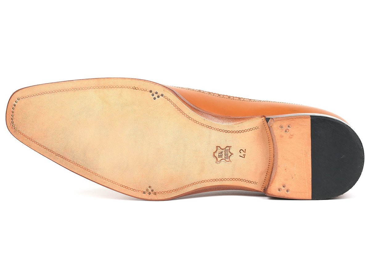 Paul Parkman Dual Tone Wingtip Derby Shoes Cognac & Cream (ID#924CC55 ...