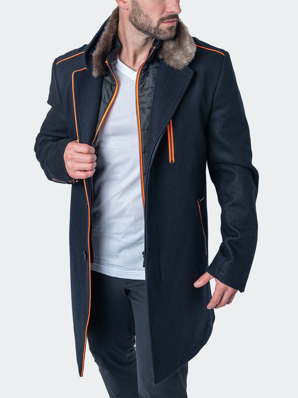 Maceoo Jacket | Peacoat CaptainOrange Blue